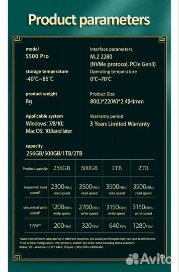 Ssd m2 nvme 512Gb