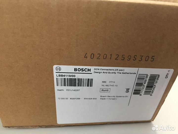 Разьемы и разветвители Bosch