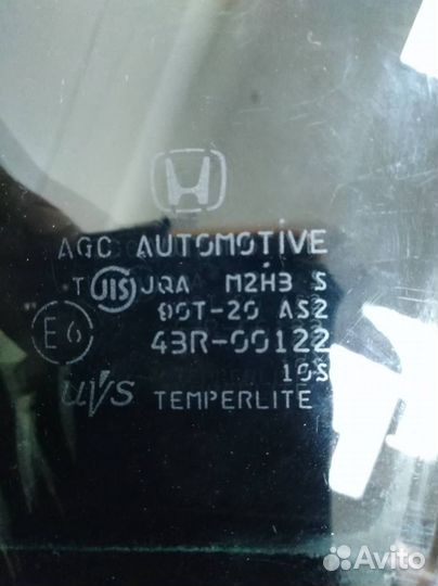 Стекло двери задней правой Honda Accord 7 CL, CM