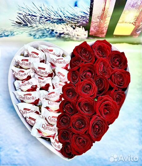 Сладкий подарок бокс на 14 февраля/ день рождение