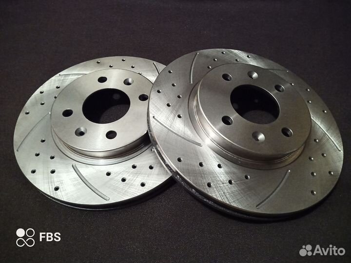 Перфорированные слотированные диски Киа Рио