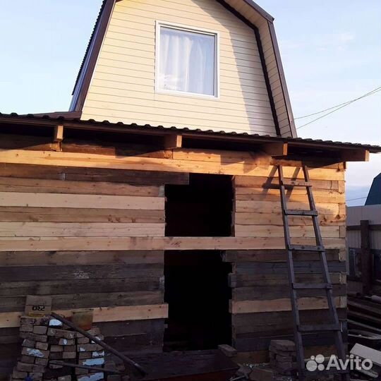 Подъём домов,замена венцов. Строительство