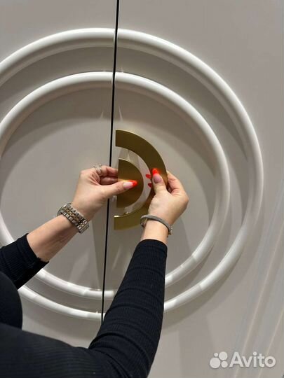 Ручки круги из цельной латуни мебельные, дверные