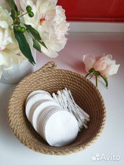 Корзины из джута, комплект 2 шт