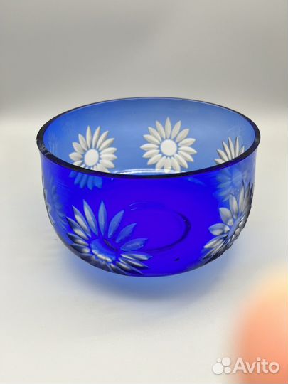 Ваза цветное стекло СССР