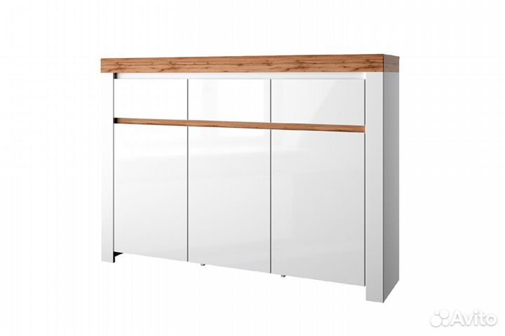 Тумба 3D3S, taurus, цвет белый\дуб вотан