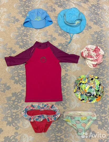 Солнцезащитная футболка, купальные плавки на дев