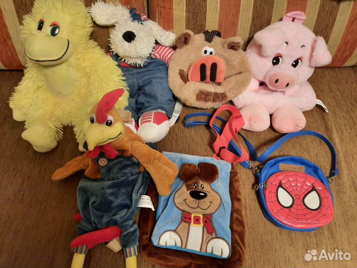 Детские мягкие рюкзаки и сумки