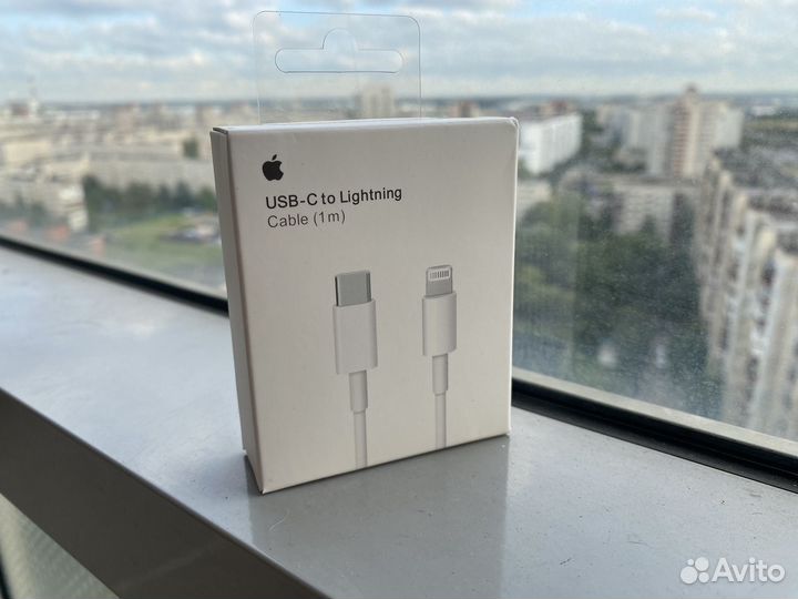 Кабель apple lightning usb c 1м