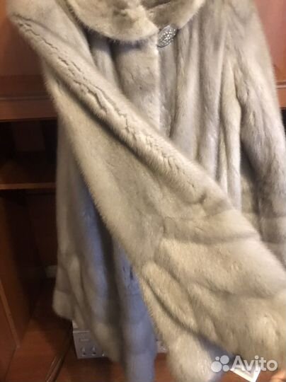 Шубка норковая, цельная, расклешеная