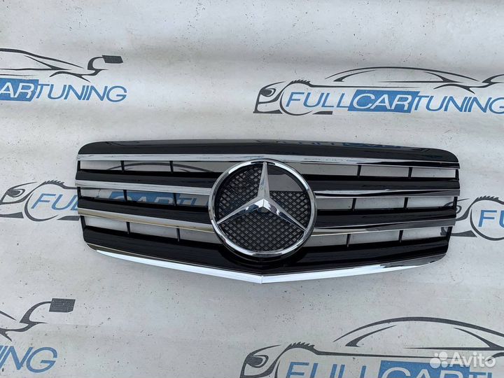 Решетка радиатора Mercedes w211 e211 AMG рестайл