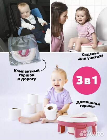 Горшок детский складной (для путешествий)