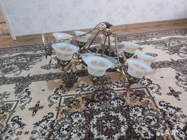 Люстра потолочная бу хрустальная