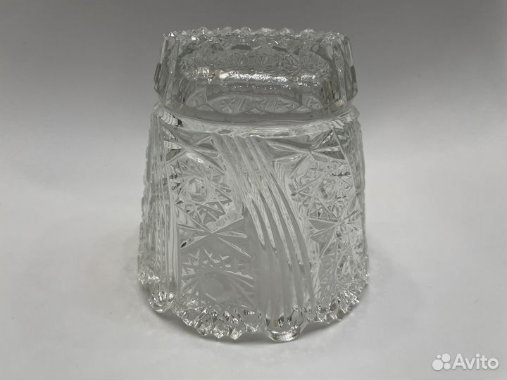 Вазочка, конфетница хрусталь 60-е годы СССР