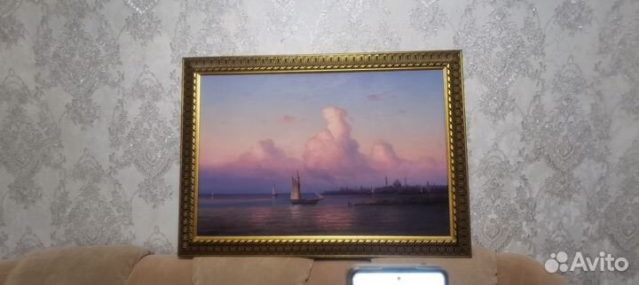 Картина маслом на холсте большая пейзаж