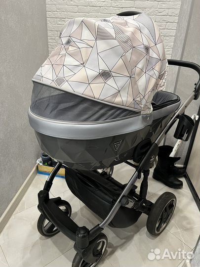 Коляска 2 в 1 эко кожа