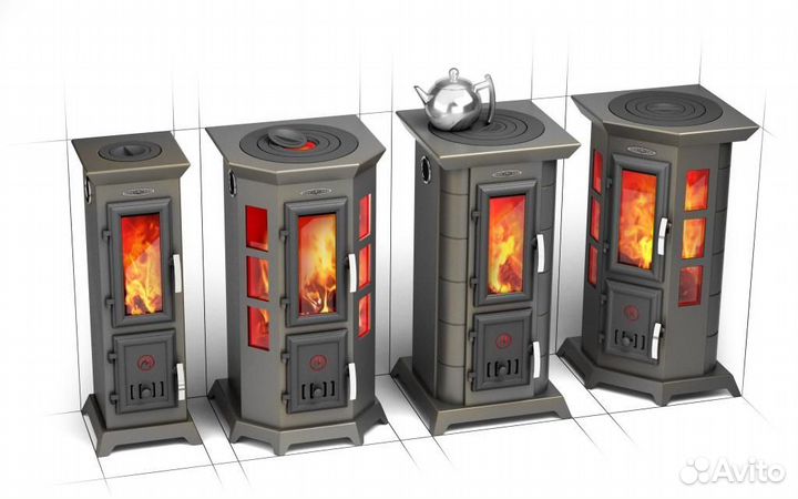 Статика Секста Печь-Камин