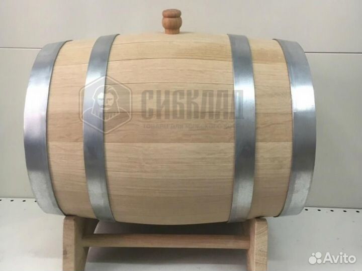 Бочка дубовая заливная, 15л (Средний обжиг) Ставб