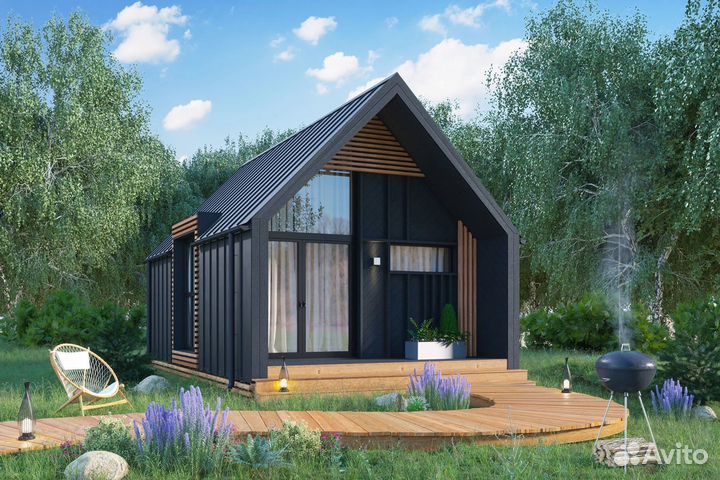 Барн каркасный дом 30м2