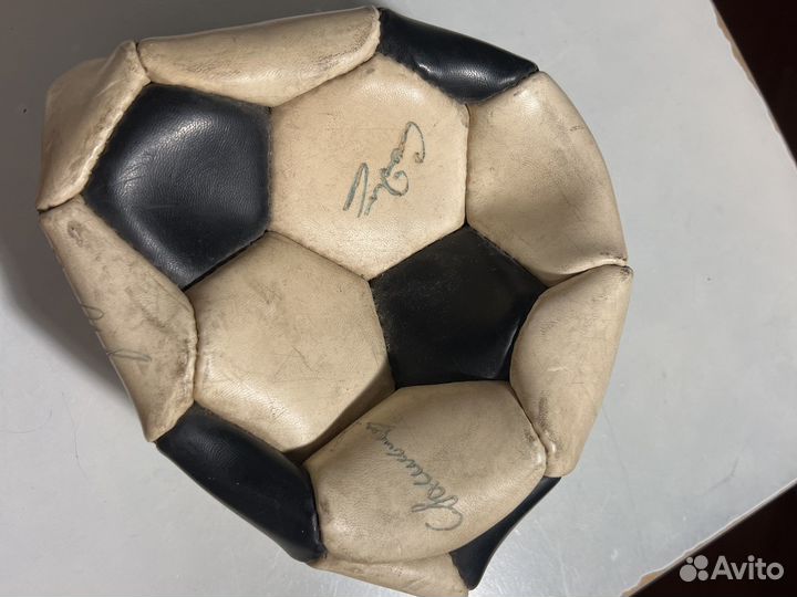 Футбольный мяч FIFA Раритет кожа с автографами