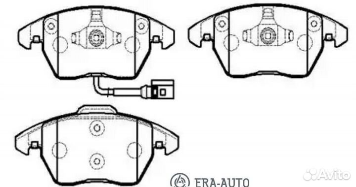 HSB HP9599 Колодки торм. пер