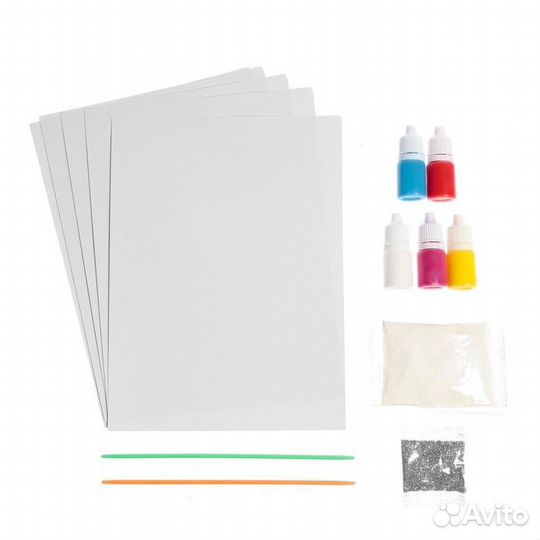 2 шт. Набор для рисования эбру на новый год 'Волше