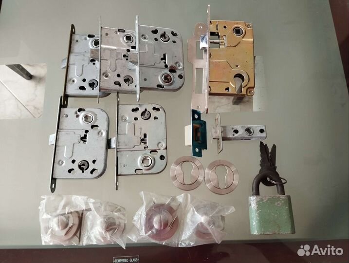 Замки навесные СССР, защёлка, ножницы