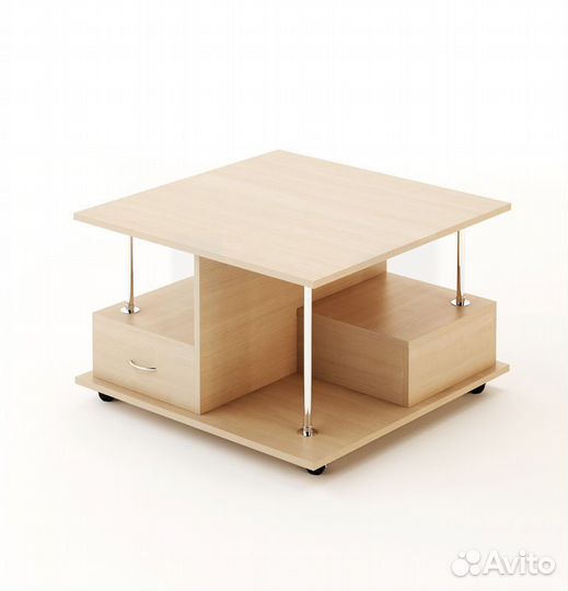 Стол журнальный №6 (Беленый дуб)