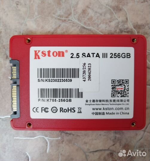 Kston 2.5 sata3 256гб