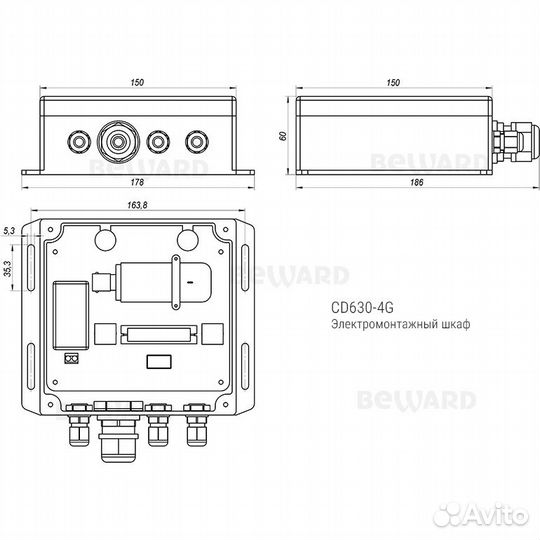 Beward CD630-4G(3.6 mm) ip-камера 3g/4g