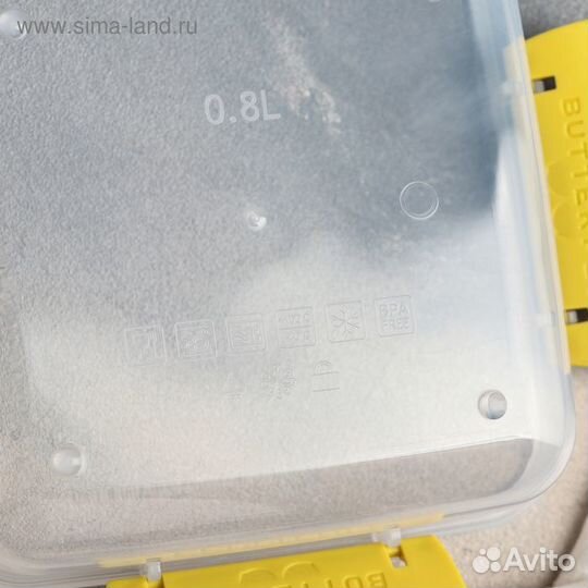 Контейнер герметичный Butterfly 800 мл, цвет микс