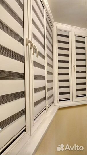 Рулонные шторы день ночь зебра D762H-F66131