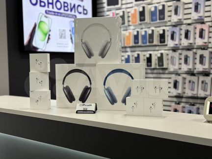 Наушники Apple Airpods 4 / 3 / 2 / Pro 2 / Max