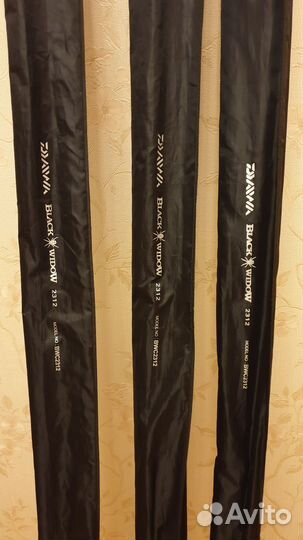 Комплект удилищ 3 шт. Daiwa Black Widow BWC2312-AR