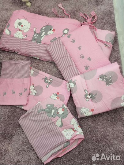 Бортики + постельное бельё