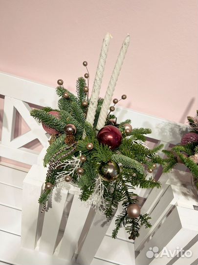 Новогодняя композиция на стол