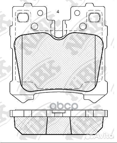 Колодки тормозные дисковые lexus LS 4.6 2006