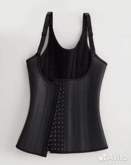 Фитнес корсет для похудения бежевый, новый AFBshop