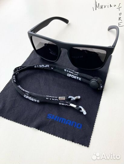 Поляризационные очки Shimano солнцезащитные чёрные