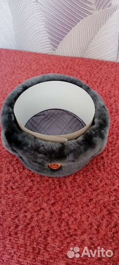 Шапка ушанка меховая для военнослужащих со звездой