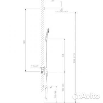 Душевая система Timo Selene хром SX-3069/00SM 1113