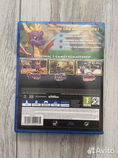 Диск Spyro: Reignited Trilogy (PS4)