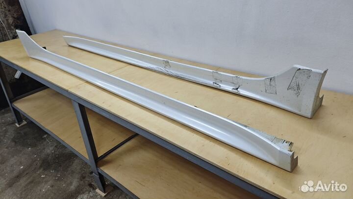 Накладки на пороги mitsubishi lancer 10