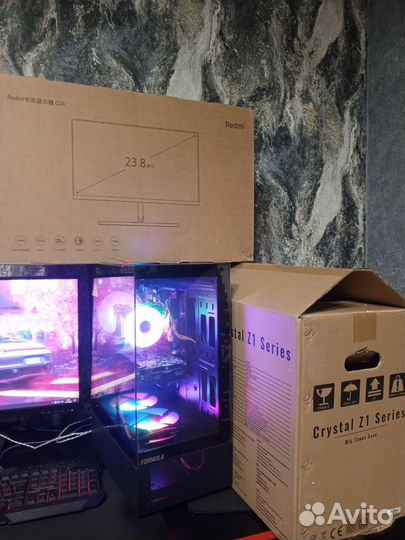 Игровой компьютер с монитором полный комплект