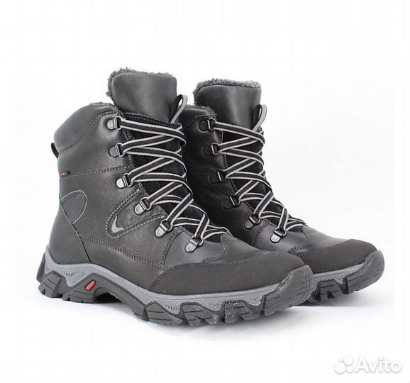 Ботинки нат мех и кожа зимние новые