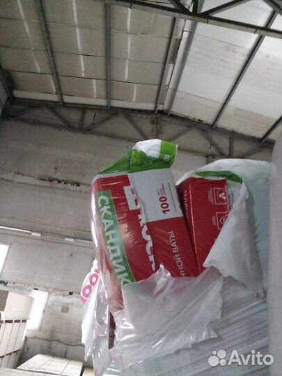 Rockwool лайт баттс скандик 800х600х100 6шт/уп