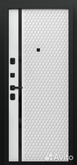 Дверь. дм nordik S Лофт черный/Супермат малибу флс