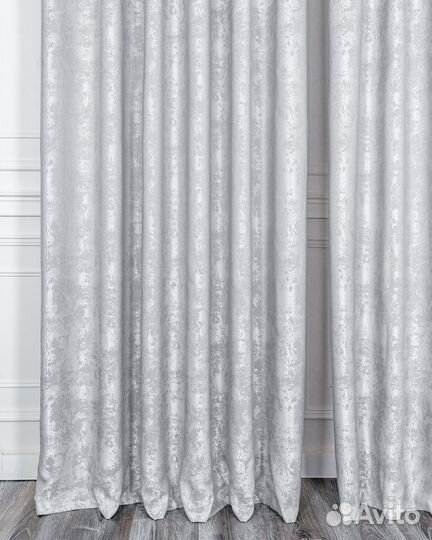 Портьеры мрамор Зарина Стальной шторы