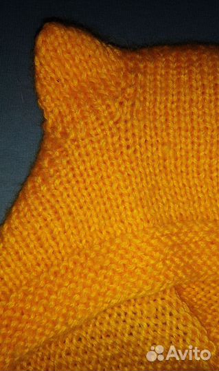 Шапка вязаная с ушками