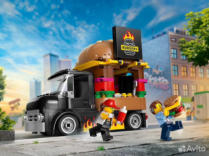 Новый Lego City 60404 Бургерная на колёсах